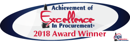 2018 Achievement of Excellence in Procurement Award