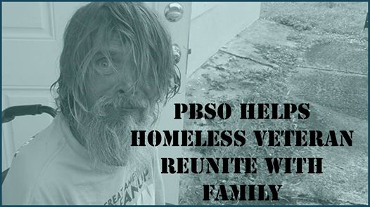 Video: PBSO Helps Homeless Veteran Reunite with Family