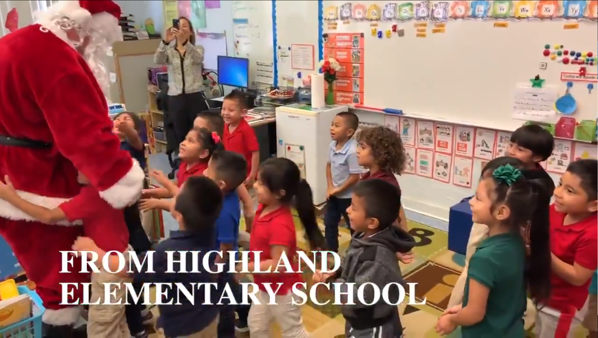 Special Guest visits Highland Elementary