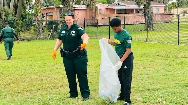 Kids & Deputies cleanup effort