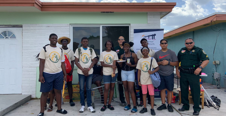 Students help with Litter Cleanup