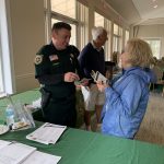 Volunteers recruiting at the Palm Beach Shores Meet and Greet.