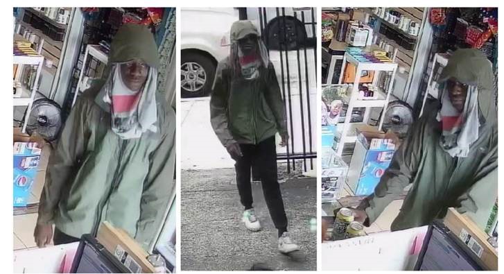 Suspect wanted for theft of a donation box