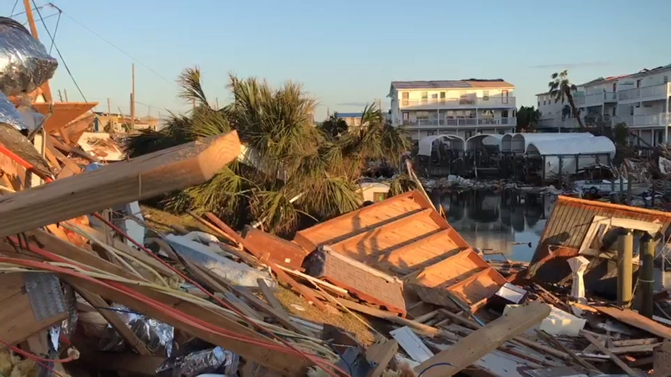 Hurricane Michael's devastation - First look