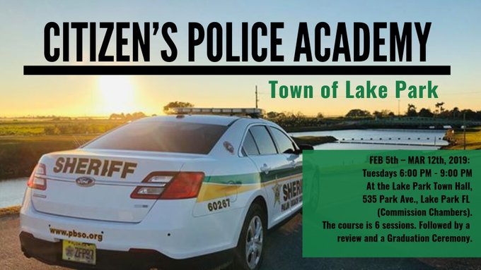 Citizen’s Police Academy - Town of Lake Park