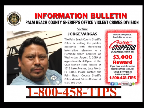 Jorge Vargas Murder - Seeking the Public's Help