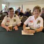 Volunteers recruiting at the Palm Beach Shores Meet and Greet.