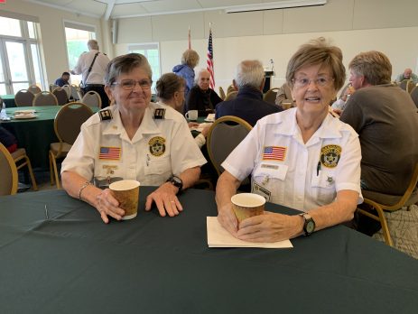 Volunteers recruiting at the Palm Beach Shores Meet and Greet.