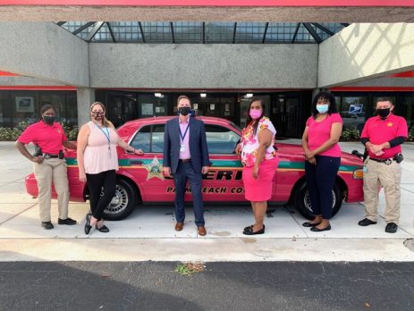 Pink Patrol Car at Library Today