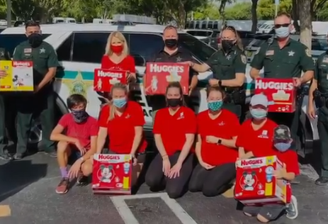 Deputies help in diaper delivery