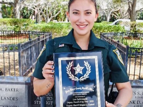 Deputy Megan Casteel is PBSO Law Enforcement Deputy Sheriff Of The Year 2020