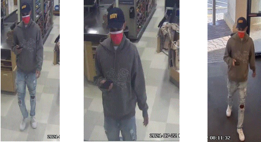 Suspect Wanted for Robbery of a business