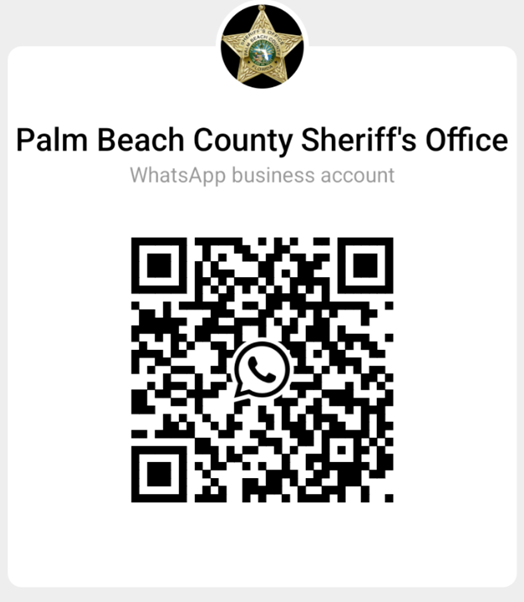 QR Code for PBSO WhatsApp acct in Spanish