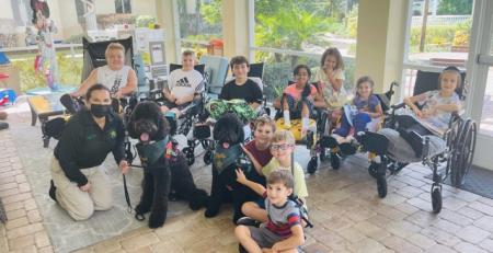 Therapy Dogs visit the Quantum House