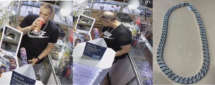 Suspect wanted for stealing jewelry from the Jewelry Varieties Dumen Store located in the Sunshine Flea Market. 