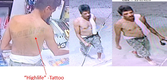 Anyone that can identify this suspect is urged to contact Crime Stoppers at 1-800-458-TIPS.