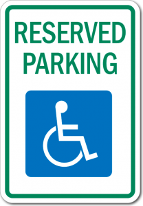 Handicapped Parking sign