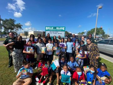 PBSO was able to provide Belle Glade Elementary School with supplies they needed.