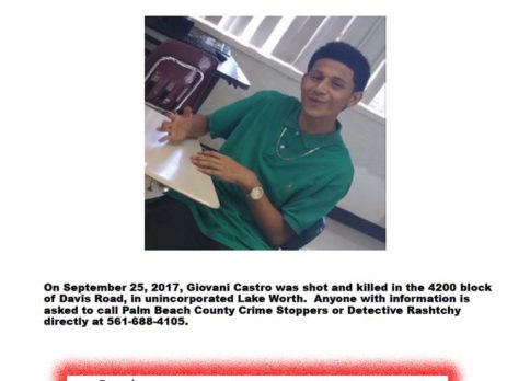 It's been 5 years since Giovani Castro was shot and killed in the 4200 block of Davis Road in Lake Worth.