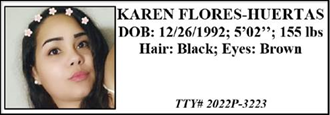 Karen has not been seen or heard from since October 18th at 1:45am.