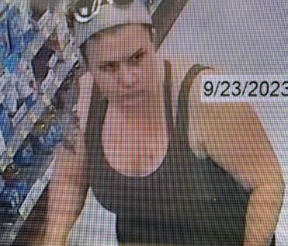 Suspect wanted for stealing over $ 600 worth of electronics from a local Walmart store.