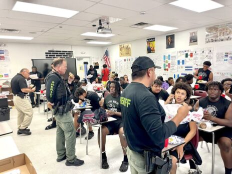 Deputies from our Mentoring Program visited high school seniors.