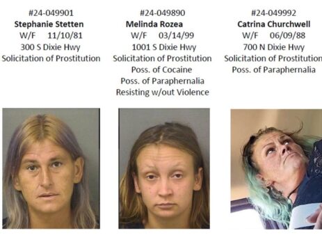 Three females were arrested on Thursday, April 4, 2024. 