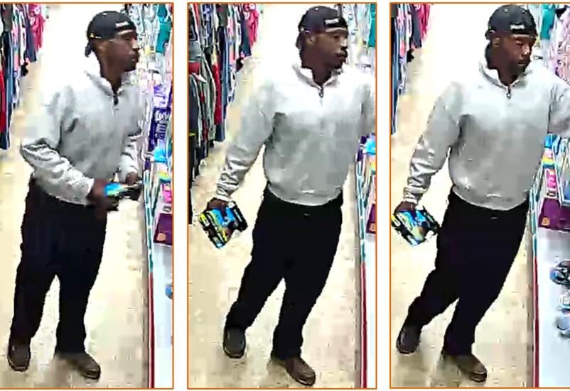 Suspect wanted for stealing clothing from a local Family Dollar Store in the City of Lake Worth Beach.