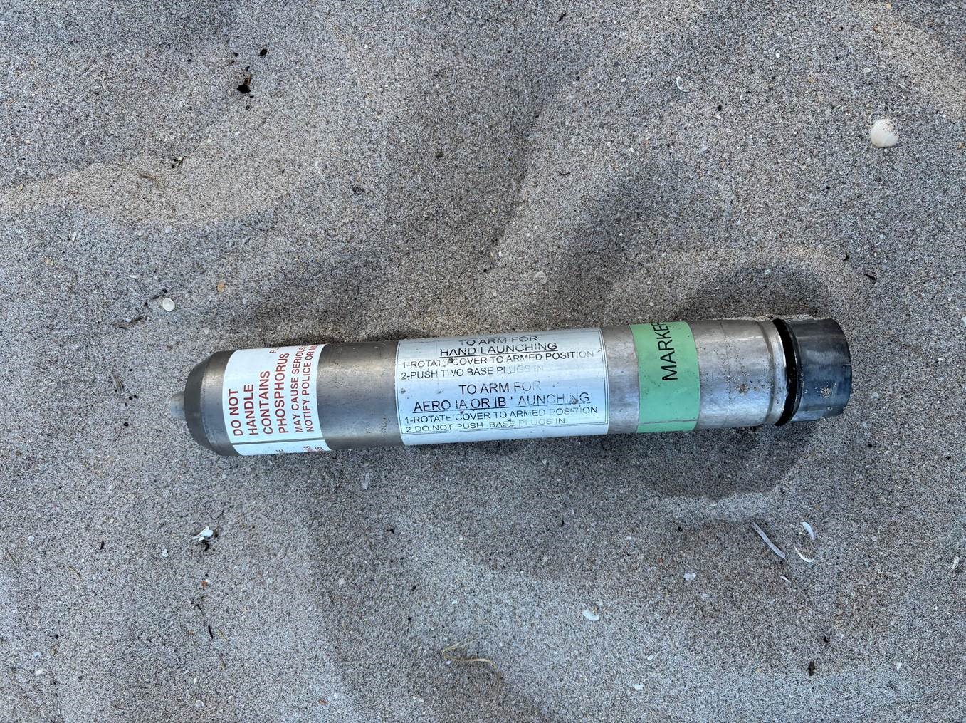 Military Marker Located on Lake Worth Beach