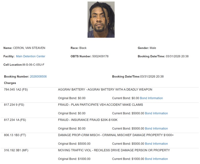 On February 22, 2026, deputies responded to a crash at the intersection of Woolbright Road and El Clair Ranch Road.