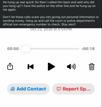 The Palm Beach County Sheriff's Office is warning the public about an imposter calling members of the public while falsely claiming to be a Sergeant with the Palm Beach County Sheriff's Office.